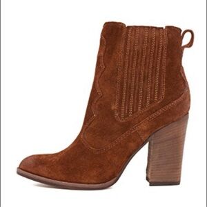 dolce vita heeled western conway stacked heel suede boot